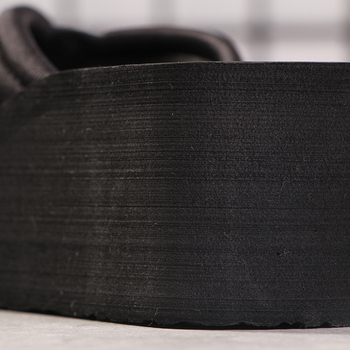 Papuci cu platformă pentru femei, toc medial 3–5 cm, partea de sus EVA și talpa EVA, închidere cu adeziv