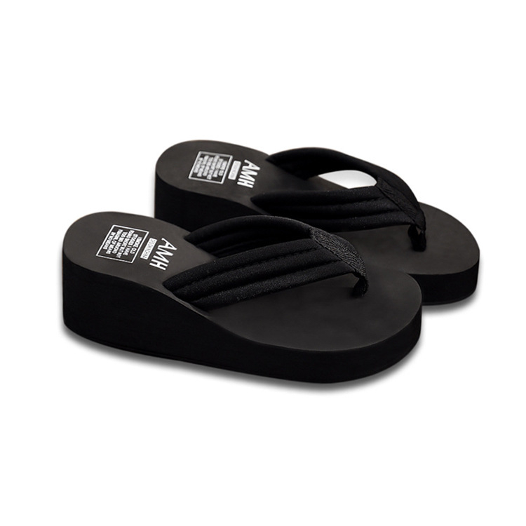 Papuci cu platformă pentru femei, toc medial 3–5 cm, partea de sus EVA și talpa EVA, închidere cu adeziv