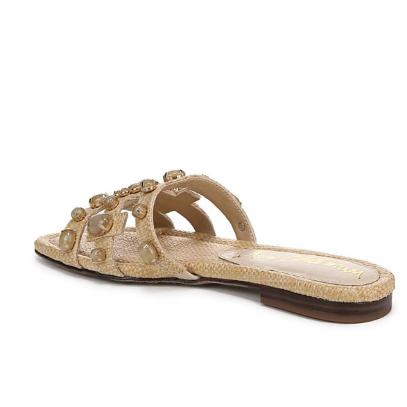 Sandale cu nituri metalice decorative, din piele naturală, căptușeală PU, talpă din cauciuc, toc înclinat – Vara 2025