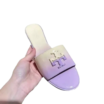 Sandale dama cu toc mediu, slip-on - parte superioară PU, talpă PVC, tehnologie Goodyear la talpă, model graffiti