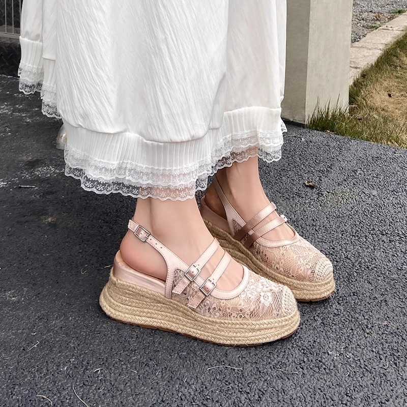 Sandale damă din satin, vârf rotund, închidere cu cataramă, căptușeală din piele de porc, talpă din cauciuc