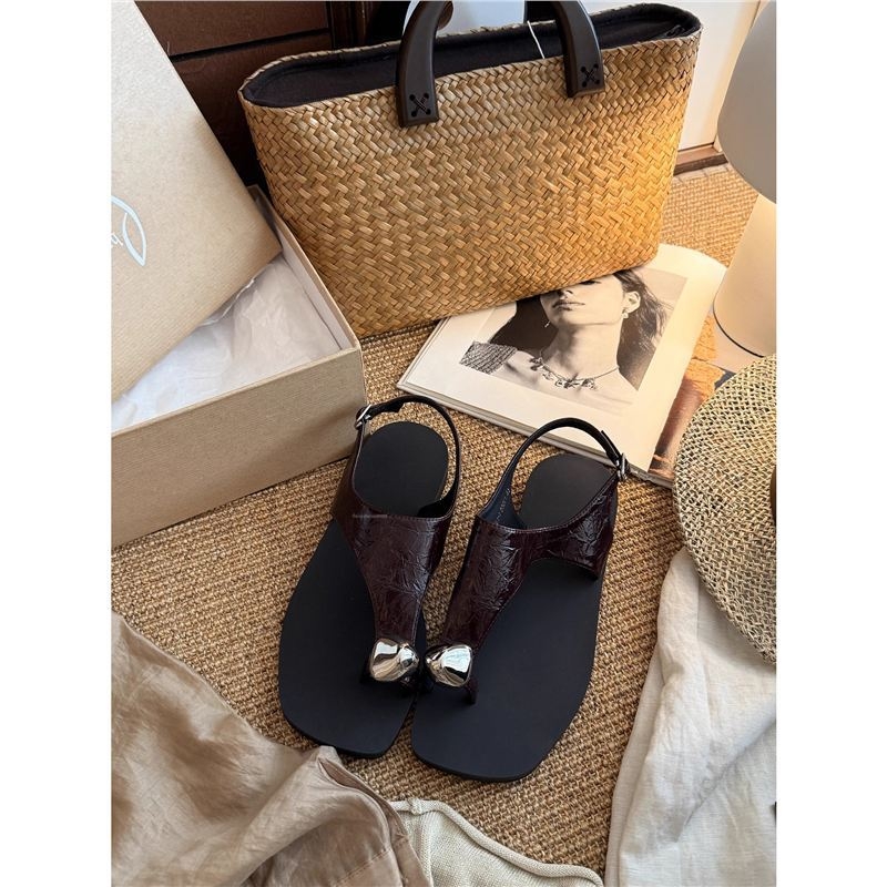 T-strap sandale u korejskom stilu, gornji dio od top-grain teleće kože, gumena potplata, kod D701