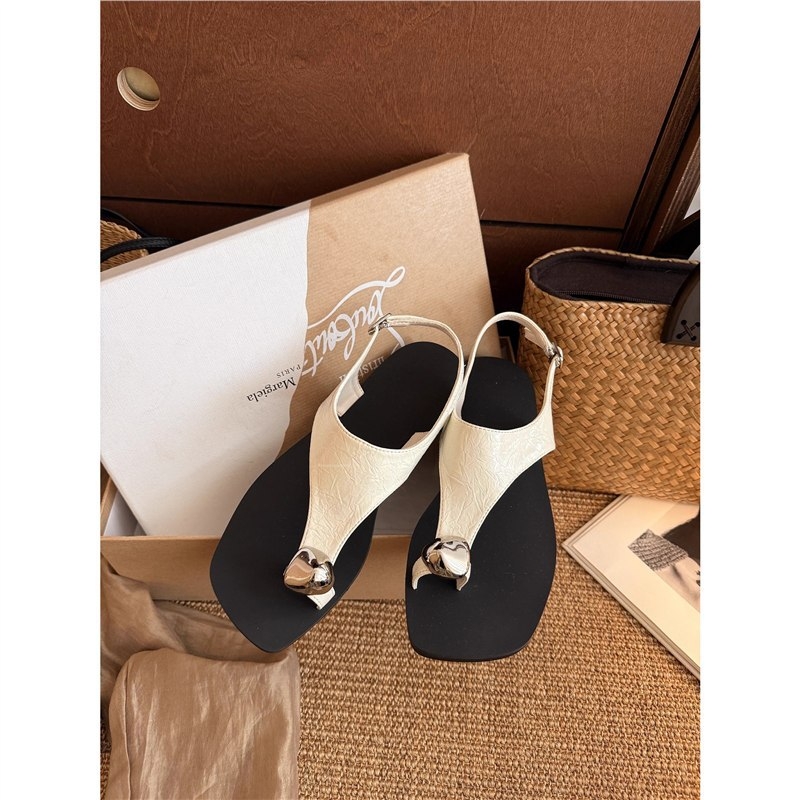 T-strap sandale u korejskom stilu, gornji dio od top-grain teleće kože, gumena potplata, kod D701