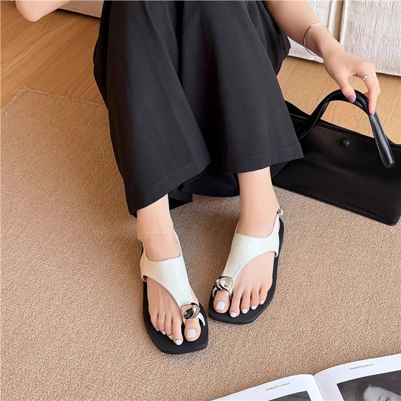 T-strap sandale u korejskom stilu, gornji dio od top-grain teleće kože, gumena potplata, kod D701