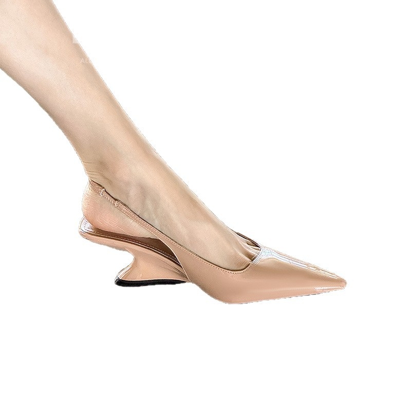 Ženske sandale s toe-cap, elegantan svakodnevni stil; gornji materijal: Super fiber; unutarnji materijal: Super fiber; đon: Rubber