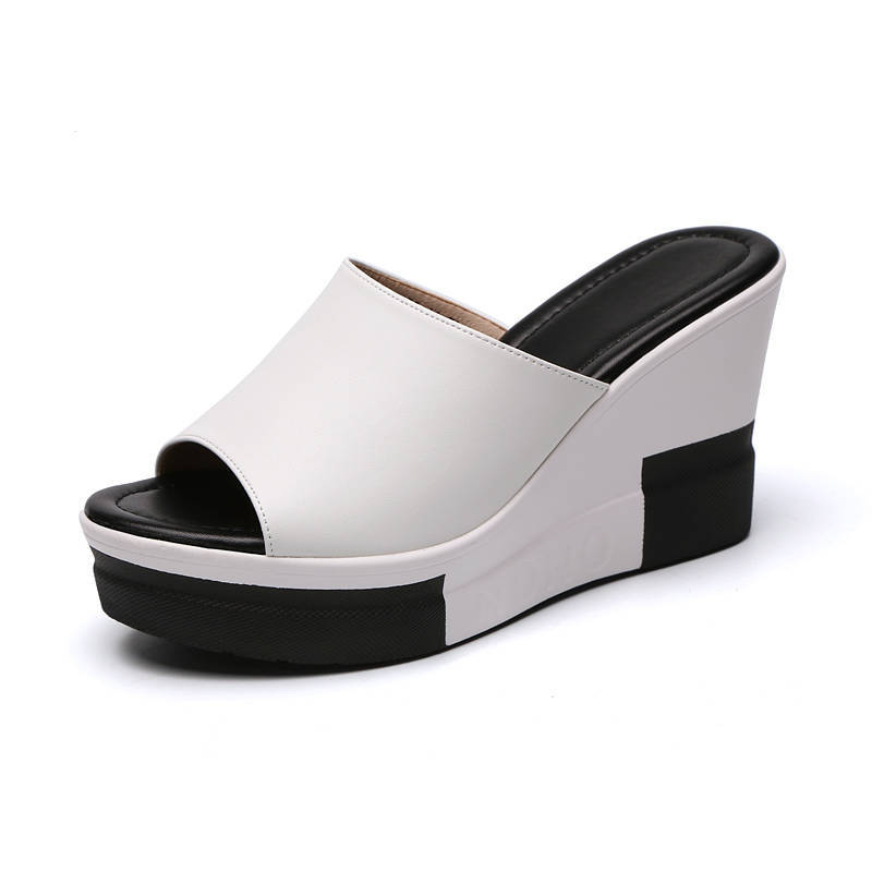 Ženske sandale s klinom – debeli potplat, 5–8 cm klin, PU gornji dio, PU potplat