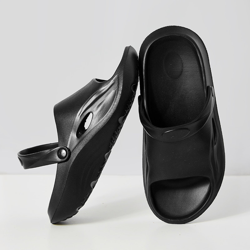 Sandale cu suport pentru arc și talpă EVA groasă de 5-8 cm, pentru uz casnic și exterior, antiderapante, stil coreean