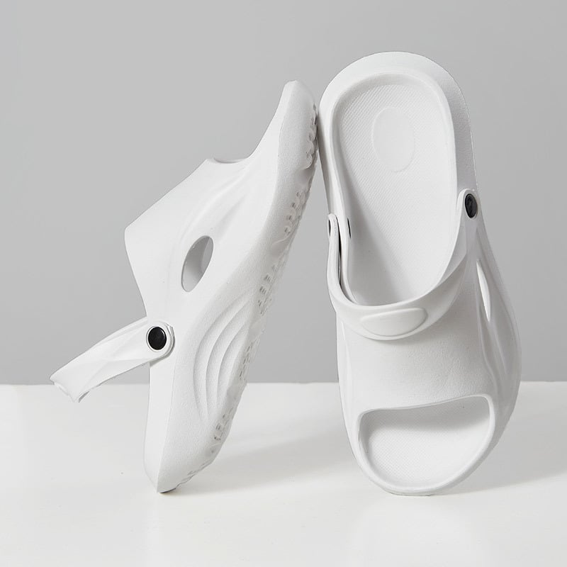 Sandale cu suport pentru arc și talpă EVA groasă de 5-8 cm, pentru uz casnic și exterior, antiderapante, stil coreean