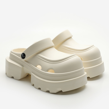 Дамски сандали с 7 см повдигане на височината, EVA горна част и подметка, перфорирана конструкция