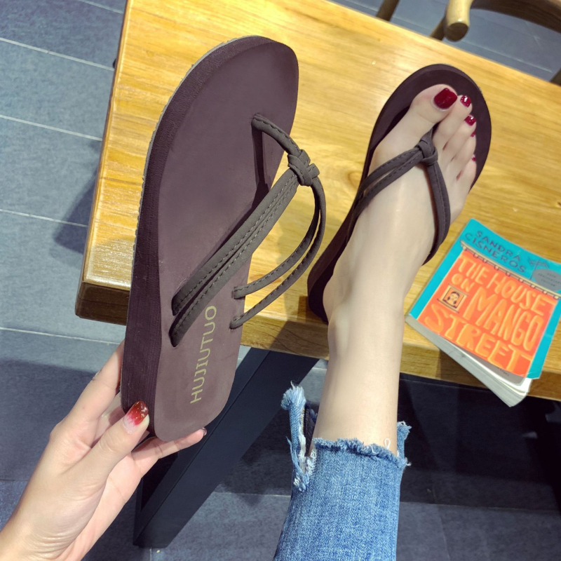 Ženske sandale s platformom i klinastim potpeticama, gornji dio EVA, EVA podplat, prozračne i protuklizne, za plažu, ljeto, 3-5 cm platforma