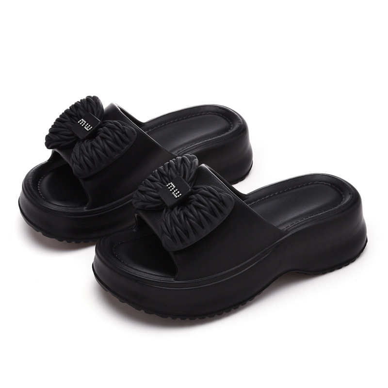 Papuci EVA cu partea superioară EVA, talpă EVA, 3–5 cm toc în formă de pană, talpă turnată prin injecție