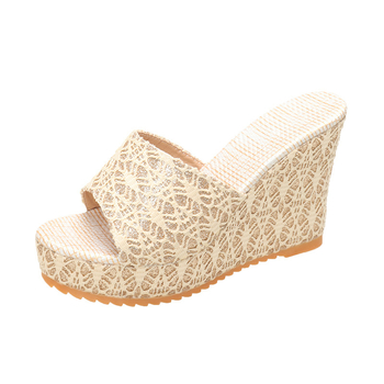 Libu Sieviešu sandales ar pirkstu formas zivju mute, auduma augšējā daļa, gumijas zole, brīvā stila