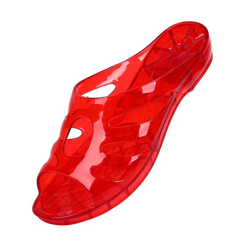 Sandale PVC cu platformă pentru femei, pentru casă – toc mic 1–3 cm, vârf rotund, partea superioară PVC, talpă PVC, talpă injectată