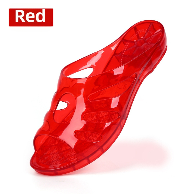 Dámske PVC platformové sandále na domáce použitie – nízka päta 1–3 cm, okrúhla špička, PVC vrchnok, PVC podrážka, injekčná podrážka