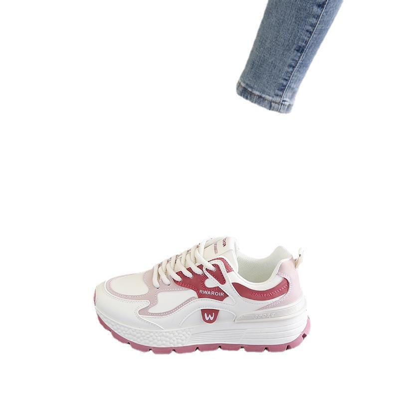 Ženske sportske tenisice casual stil, gornji dio od sintetičke kože, mekani potplat, klinasti potpetica, za slobodno vrijeme
