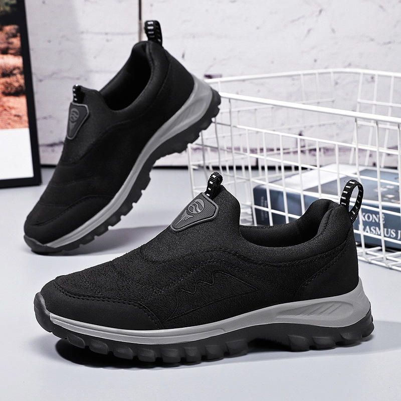 Унисекс обувки за ходене без връзки, набук от кравешка кожа, ежедневен стил за пролет и есен, за разходки и пътувания