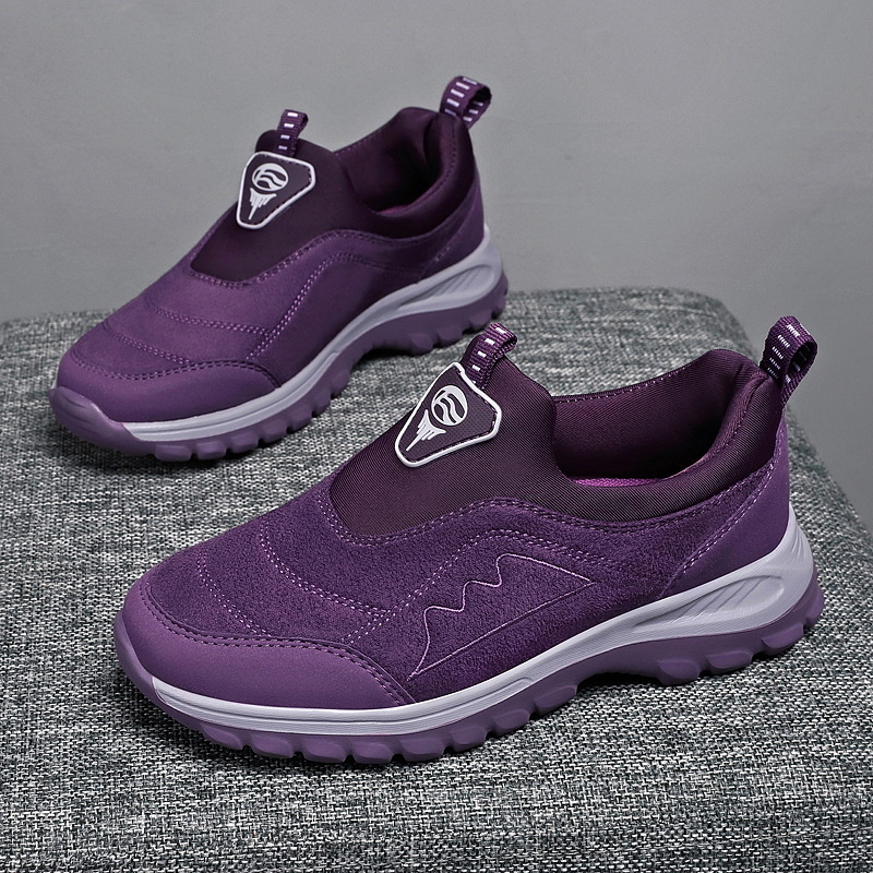 Унисекс обувки за ходене без връзки, набук от кравешка кожа, ежедневен стил за пролет и есен, за разходки и пътувания