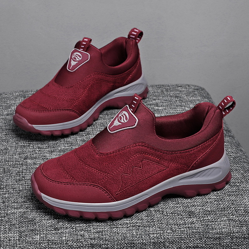 Унисекс обувки за ходене без връзки, набук от кравешка кожа, ежедневен стил за пролет и есен, за разходки и пътувания