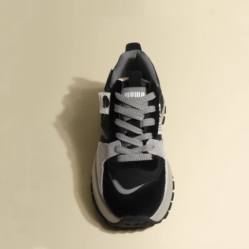 Ženske tenisice Dad Shoes s gornjim dijelom od sintetičke kože, okrugli vrh, gumena potplata, PU ulošak, visina pete 3–5 cm