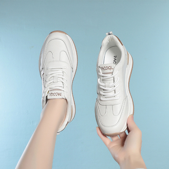 Ženske svakodnevne tenisice s okruglim nosom, PU gornji dio, mikrovlaknasta podstava, gumeni đon, niski vrh