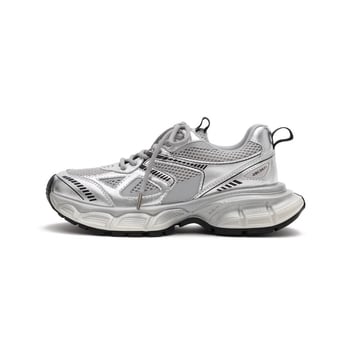 Garoia Pantofi sport casual pentru femei, talpă groasă – toc mediu 3-5 cm, partea superioară din microfibră, vârf rotund, închidere cu bretea frontală, talpă din cauciuc