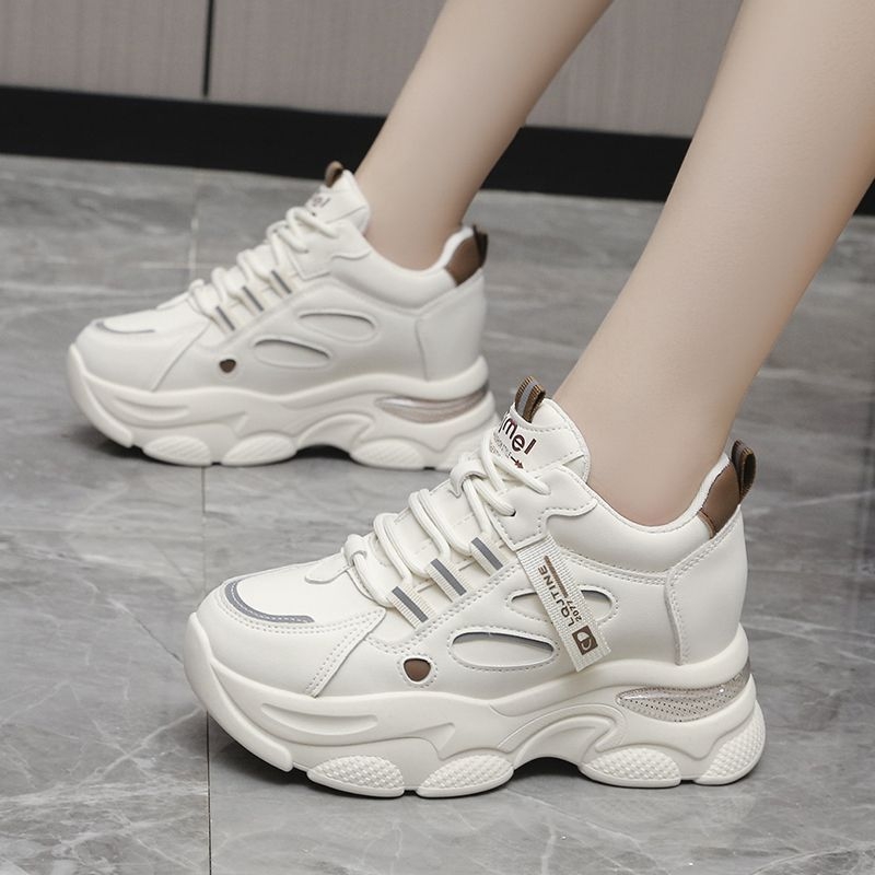 Ženske tenisice stil dad shoes s mrežastim gornjim dijelom, gumom na potplat, visina pete 3-5 cm, lagane, prozračne, otporne na habanje