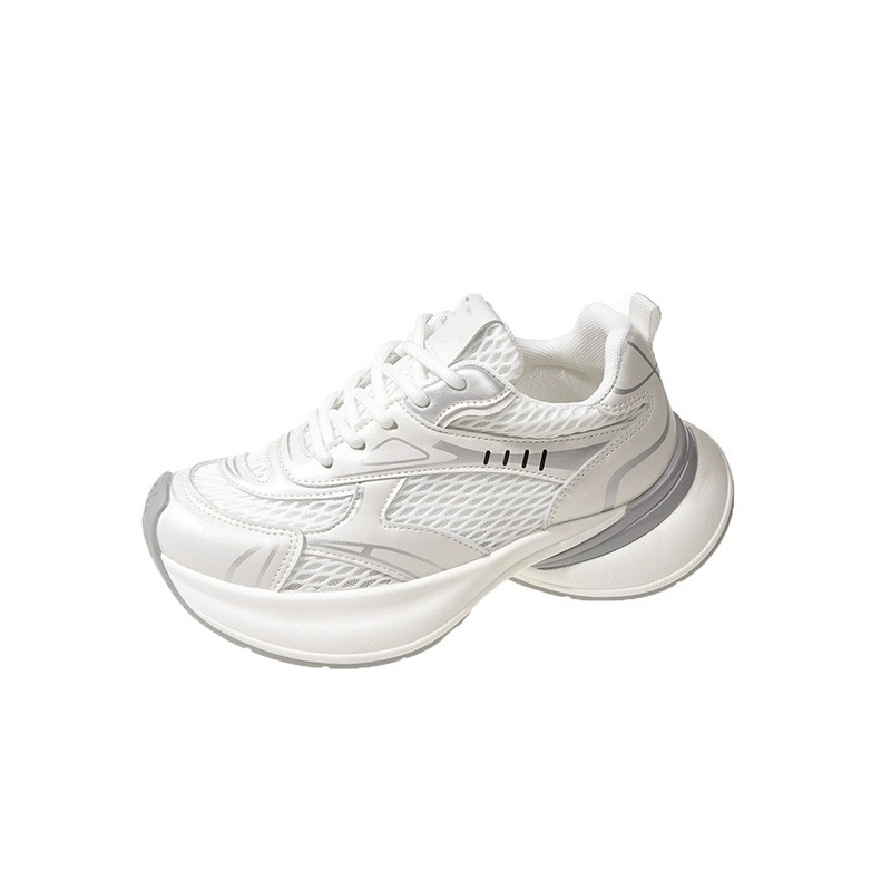 Dad Shoes s PU gornjim dijelom, gumenom potplatom, srednji potplat 3–5 cm, okrugli vrh, mrežasti unutarnji dio