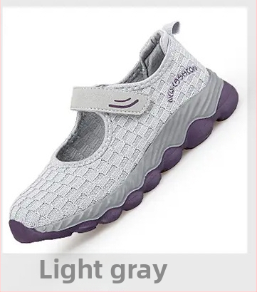 Încălțăminte unisex pentru plimbări cu șireturi, Flying-Weave pe exterior, vârf rotund, talon scăzut 1–3 cm, toamnă 2024