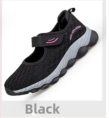 Încălțăminte unisex pentru plimbări cu șireturi, Flying-Weave pe exterior, vârf rotund, talon scăzut 1–3 cm, toamnă 2024