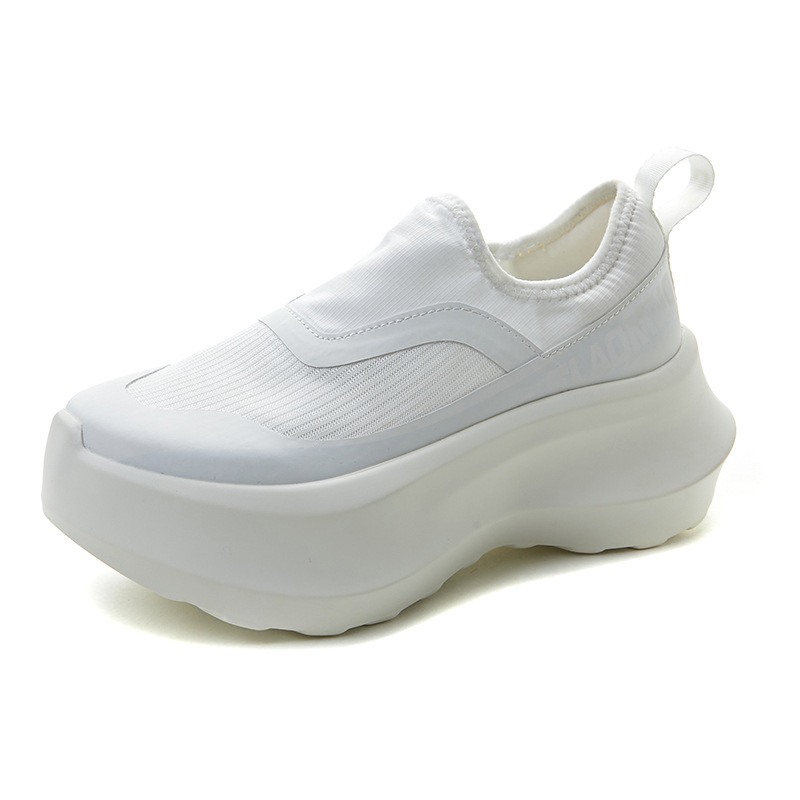 Casual slip-on tenisice s platformom, ultralako, mrežasti gornji dio, prozračna unutarnja podstava