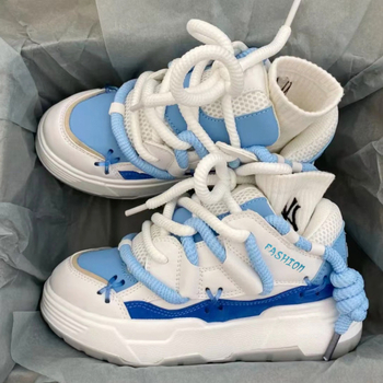 Vastag talpú cipő | Felsőrész: mű PU; Talp: gumi; Zárás: cipőfűző; Sarokmagasság: 3-5 cm; Uniszex