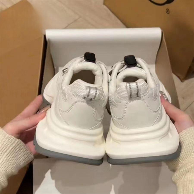 Pantofi sport unisex dad shoes, design înalt, șireturi frontale, talpă antiderapantă din cauciuc, PU branț, talpă turnată prin injecție