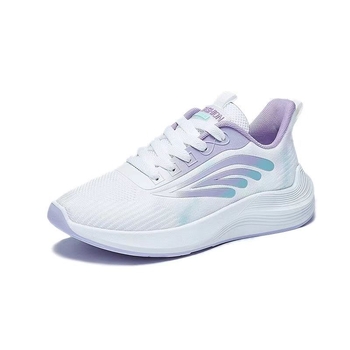 Női sportos, mindennapi cipő, légáteresztő hálós felsőrész, csúszásmentes injekciós öntött talp, fűzős záródás, alacsony felső rész