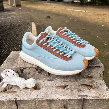 Forrest Gump-stílusú vastag talpú tornacipő nőknek, légáteresztő hálós bélés, gumitalp, elülső fűzőzár, 3–5 cm sarok