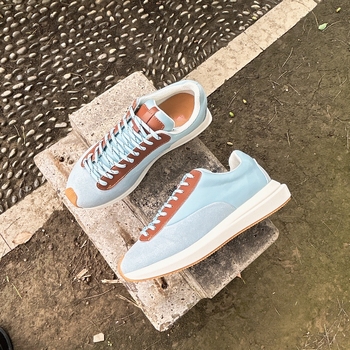 Forrest Gump-stílusú vastag talpú tornacipő nőknek, légáteresztő hálós bélés, gumitalp, elülső fűzőzár, 3–5 cm sarok