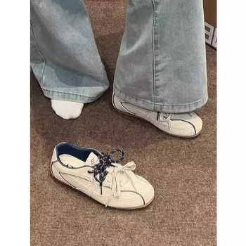 Ženske Forrest Gump stil tenisica – retro casual tenisice za svakodnevnu upotrebu, mekani potplat, gornji dio od super vlakna, EVA uložak, gumeni potplat, niski vrh, vezanje
