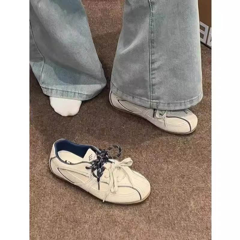 Ženske Forrest Gump stil tenisica – retro casual tenisice za svakodnevnu upotrebu, mekani potplat, gornji dio od super vlakna, EVA uložak, gumeni potplat, niski vrh, vezanje