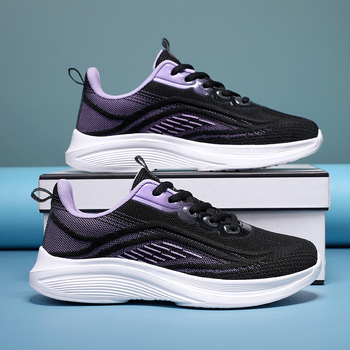 Női ultrakönnyű futócipő gimnaziumi testneveléshez, légáteresztő hálós felsőrész, fűzős záródás, alacsony profilú, gumitalp