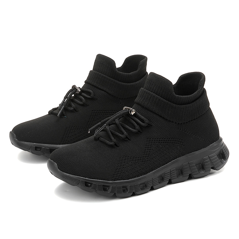 Női könnyű hálós futócipő – Légáteresztő felső rész, EVA középtalp könnyű, csúszásmentes talp, ütéscsillapítás, sarokmagasság közepes 3–5 cm