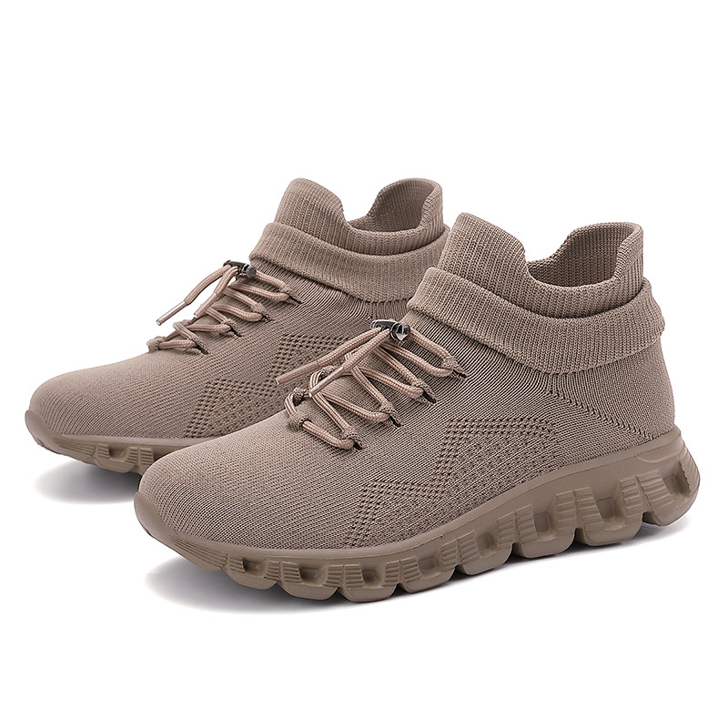 Női könnyű hálós futócipő – Légáteresztő felső rész, EVA középtalp könnyű, csúszásmentes talp, ütéscsillapítás, sarokmagasság közepes 3–5 cm