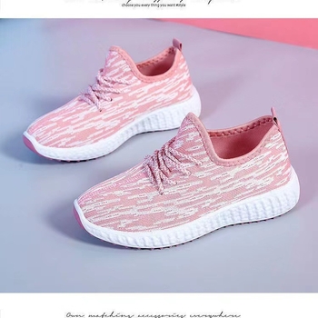 Női légáteresztő hálós sportcipő futáshoz, fűzős zárás, kerek orr, injekciós formájú műanyag talp, pamut talpbetét