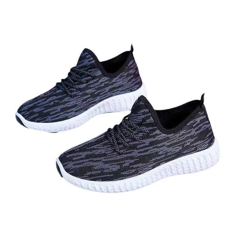 Női légáteresztő hálós sportcipő futáshoz, fűzős zárás, kerek orr, injekciós formájú műanyag talp, pamut talpbetét