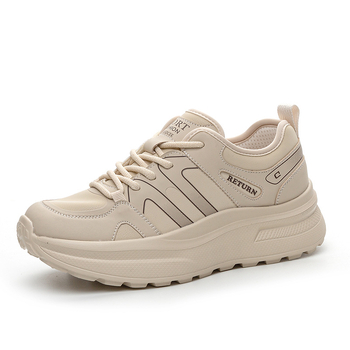 Pantofi de masaj pentru femei cu energie magnetică și vibrații — piele naturală, vârf rotund, șiret în față, toc mediu 3–5 cm, toamnă 2024