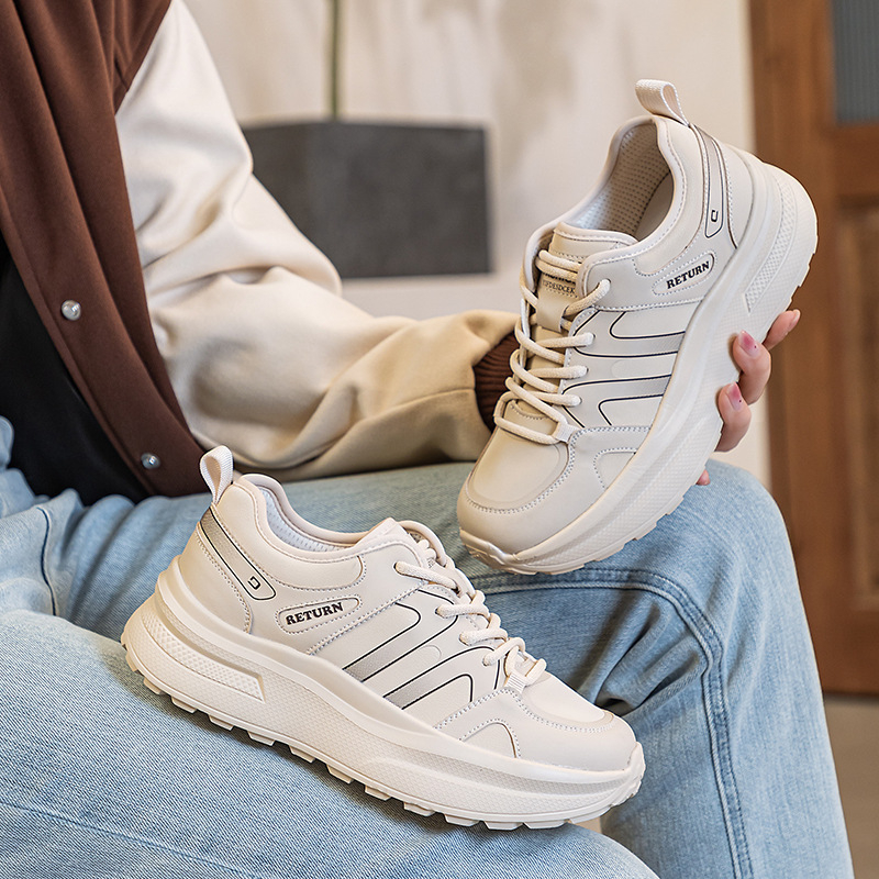 Pantofi de masaj pentru femei cu energie magnetică și vibrații — piele naturală, vârf rotund, șiret în față, toc mediu 3–5 cm, toamnă 2024