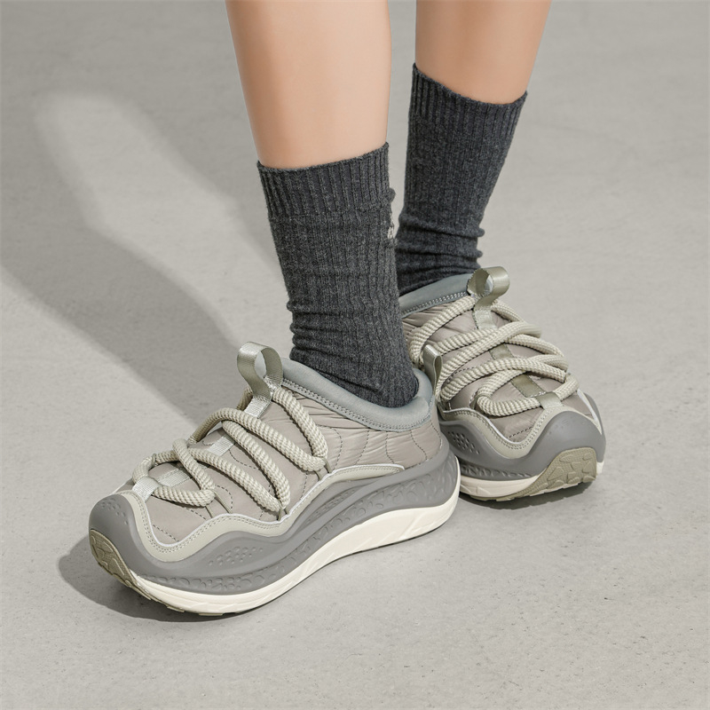 Casual PU tenisice s okruglim prstom, niski gornji dio, gumena potplat, visina 3–5 cm