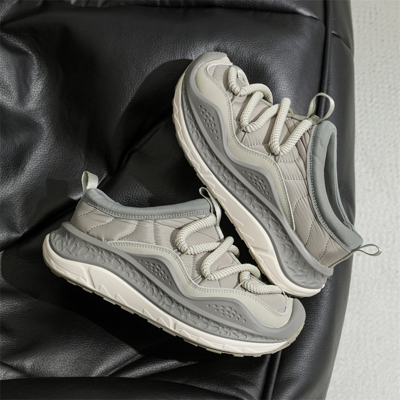 Casual PU tenisice s okruglim prstom, niski gornji dio, gumena potplat, visina 3–5 cm