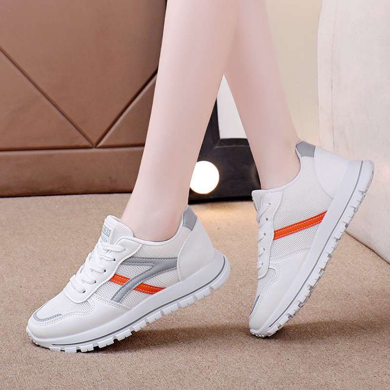 Női sportcipő, hálós felsőrész, EVA talpbetét, gumírozott talp, fűzővel, légáteresztő és csúszásmentes