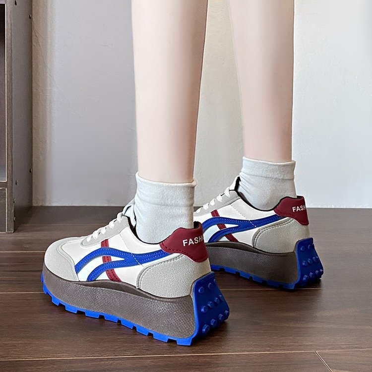 Női sportos-casual cipő, alacsony profilú, fűzős, PU felsőrész, gumírozott talp, kerek orr, lapos sarok, egyszínű, 2025 tavaszi megjelenés
