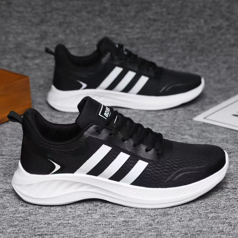 Uniszex légáteresztő hálós sportcipő előre fűzőzár, könnyű EVA talpbetét, alacsony profilú, csúszásmentes talp