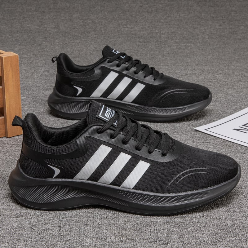 Uniszex légáteresztő hálós sportcipő előre fűzőzár, könnyű EVA talpbetét, alacsony profilú, csúszásmentes talp